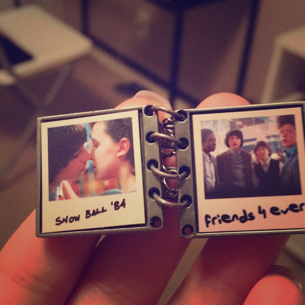 Super cute stranger things necklace